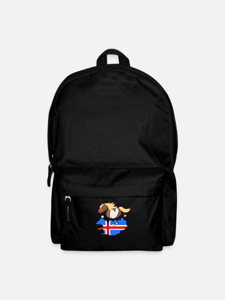 Icelandic pony Kjarkur - Backpack - black