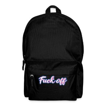 Fuck off - Backpack - black - Front