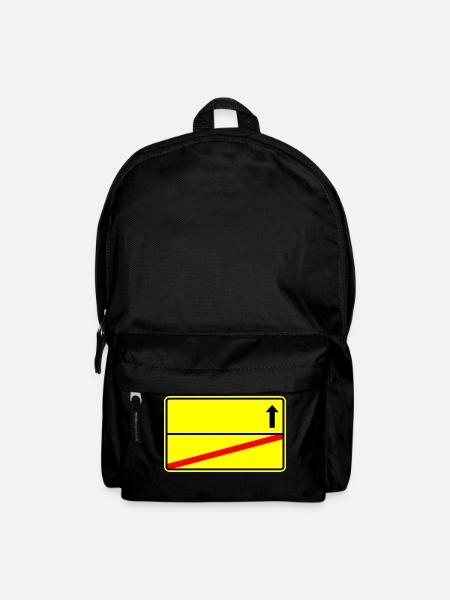 Ortsschild Vorlage - Rucksack - Schwarz