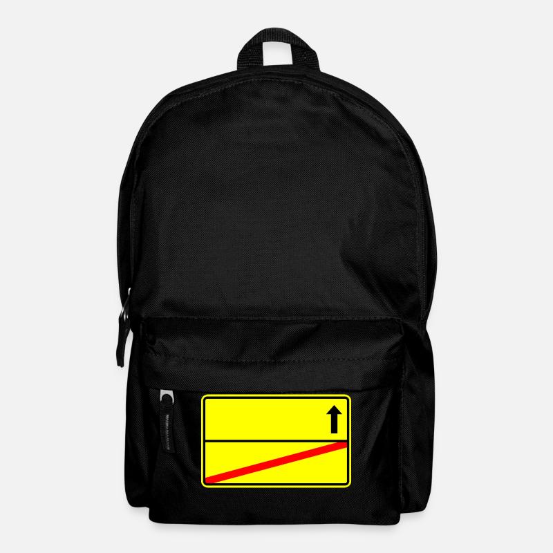 Ortsschild Vorlage - Rucksack - Schwarz