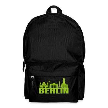 Skyline Berlin Germany landmark gift - Backpack - black - Front