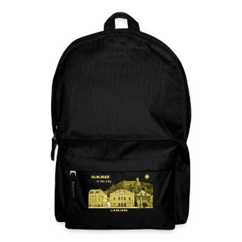 Summer Ljubljana Slovenia capital city castle - Backpack - black - Front