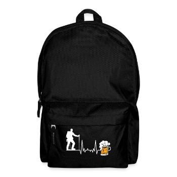 Hiking and beer - Backpack - black - Front