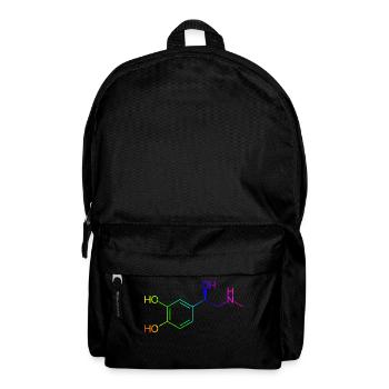 Adrenaline molecule - rainbow colors - Backpack - black - Front