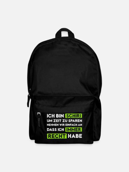 Schiedsrichter hat immer Recht - Rucksack - Schwarz