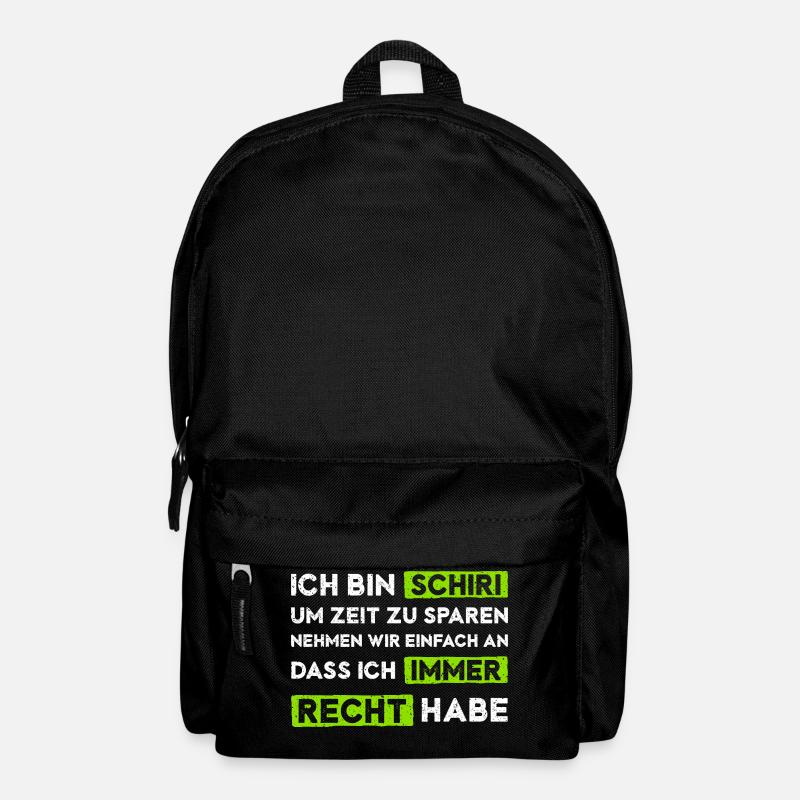 Schiedsrichter hat immer Recht - Rucksack - Schwarz