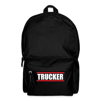 Trucker - LKW Fahrer - Rucksack - Schwarz - Vorne
