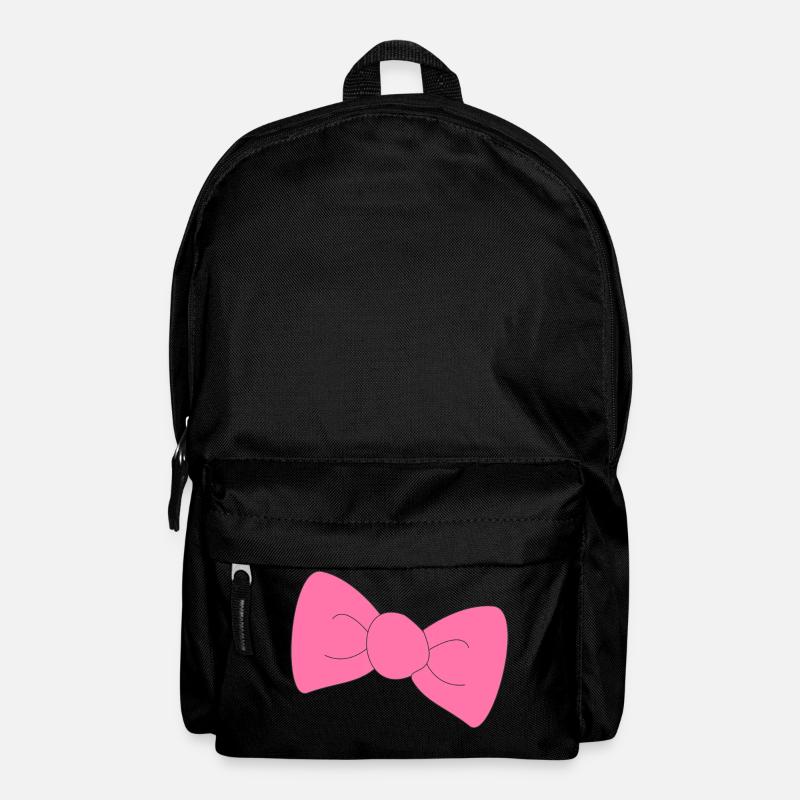 pink suit bow tie - Backpack - black