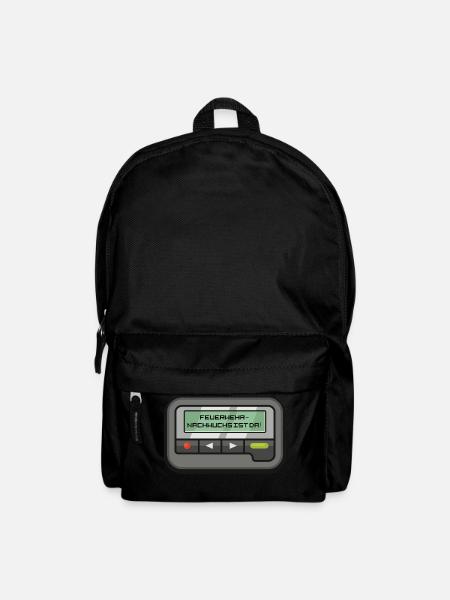 Feuerwehr-Nachwuchs ist da! Pagermeldung - Rucksack - Schwarz