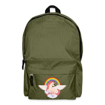 Pegasus Einhorn 01 - Rucksack - Olivgrün - Vorne