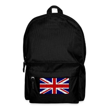 Union Jack Flag Jigsaw - Backpack - black - Front