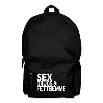 Ostdeutschland Ossi Osten Fettbemme Spruch - Rucksack - Schwarz - Vorne