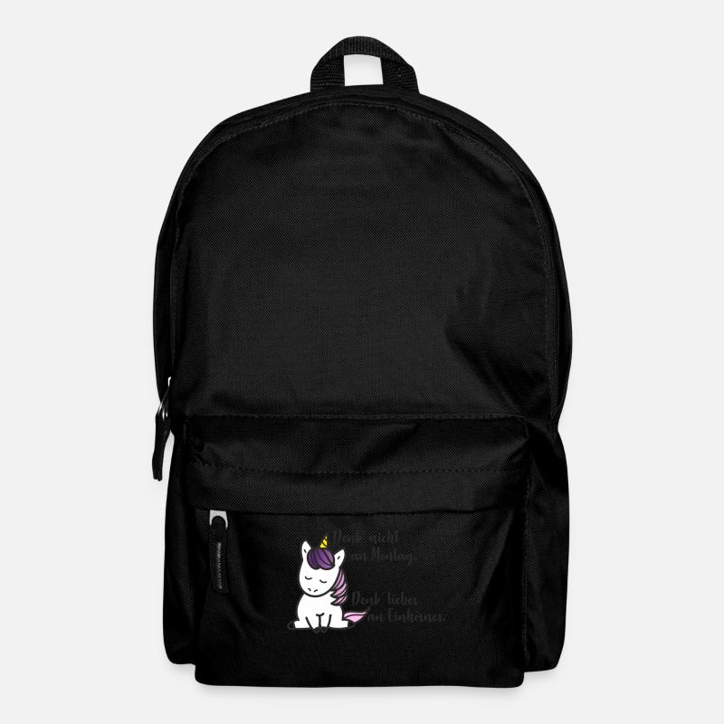 Einhorn Montag - Rucksack - Schwarz