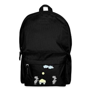 Two mice - Backpack - black - Front