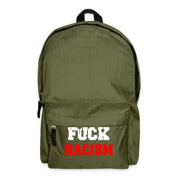Fuck Racism T-shirt Mouvement pour la paix humain - Sac à dos - vert olive - Devant