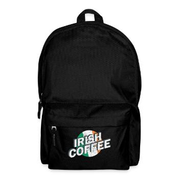 Irish Coffee Cocktail vintage Lettering Logo Retro - Rucksack - Schwarz - Vorne