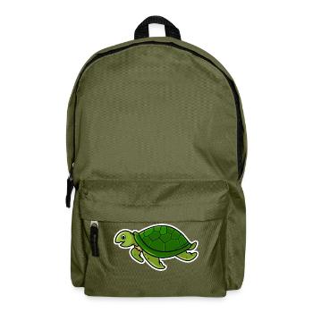 Schildkröte - Rucksack - Olivgrün - Vorne