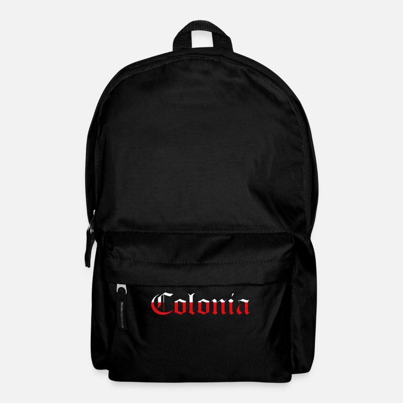 "Colonia" Rot-Weiss [Old English Text MT] - Rucksack - Schwarz