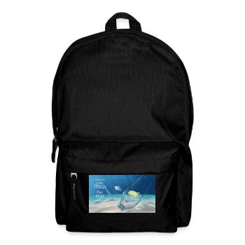 Gardez la mer propre - Sac à dos - noir - Devant