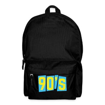 Années 90 années 90 années 90 old school - Sac à dos - noir - Devant