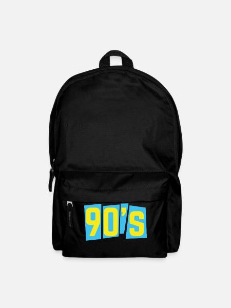 90s neunziger 90er oldschool - Rucksack - Schwarz