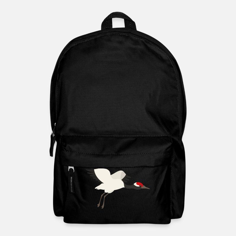Kranich - Rucksack - Schwarz
