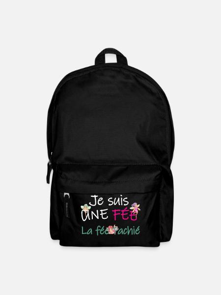 T-shirt je suis une fée, la fée Pachié, humour - Sac à dos - noir
