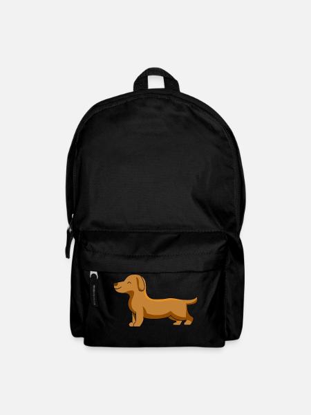 Hund Dackel - Rucksack - Schwarz