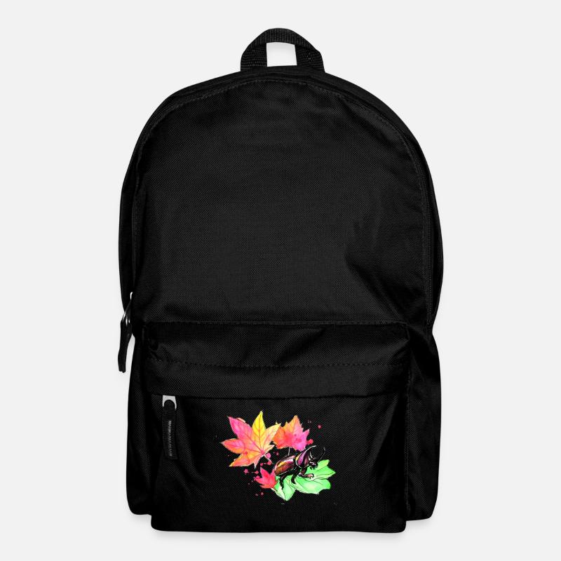 Hirschkäfer im Herbst - Rucksack - Schwarz