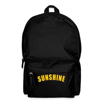 SUNSHINE GESCHENK SONNENSCHEIN SOMMER SONNE SUN - Rucksack - Schwarz - Vorne