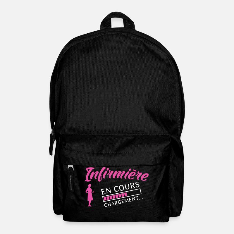 Tshirt Infirmière , Infirmière en cours - Sac à dos - noir