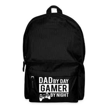 Papa by day gamer by night Papa Gamer Gift Fun - Sac à dos - noir - Devant