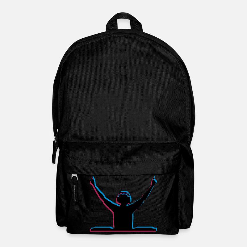 3D Effekt DJ - Rucksack - Schwarz