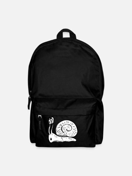 2020 08 30 snail 06 black white - Backpack - black