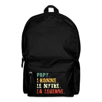Papy the man the myth the legend - Backpack - black - Front