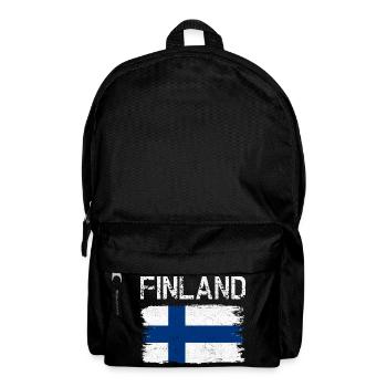 Broussailles vieillies du drapeau finlandais - Sac à dos - noir - Devant