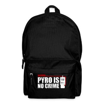 Pyro is no crime fireworks - Backpack - black - Front