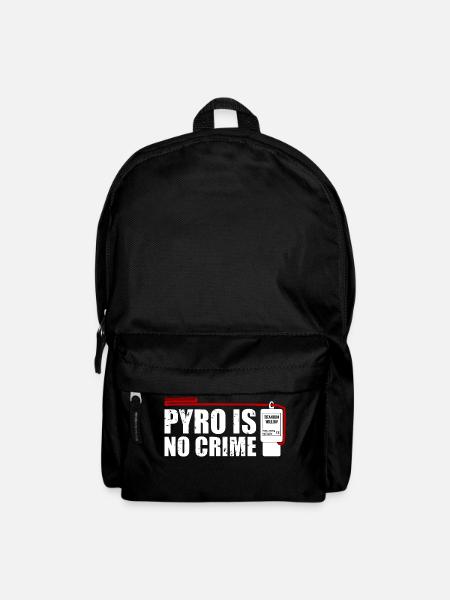 Pyro is no Crime Feuerwerk - Rucksack - Schwarz