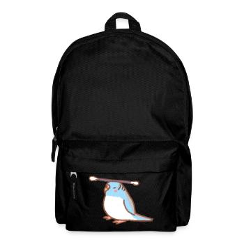 perruche avec qtip - Sac à dos - noir - Devant