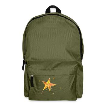 Stars - Backpack - olive green - Front