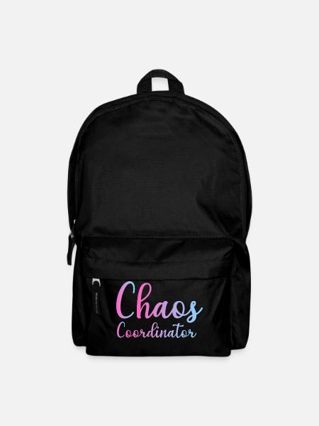 Chaos Coordinator Manager Boss Boss Mom Dad Office - Backpack - black