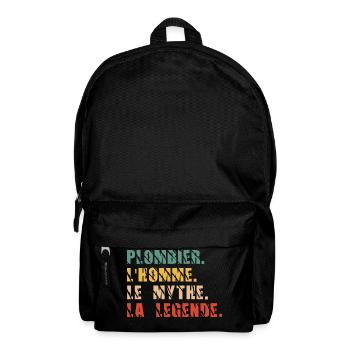 Plombier l'homme le mythe la légende - Sac à dos - noir - Devant