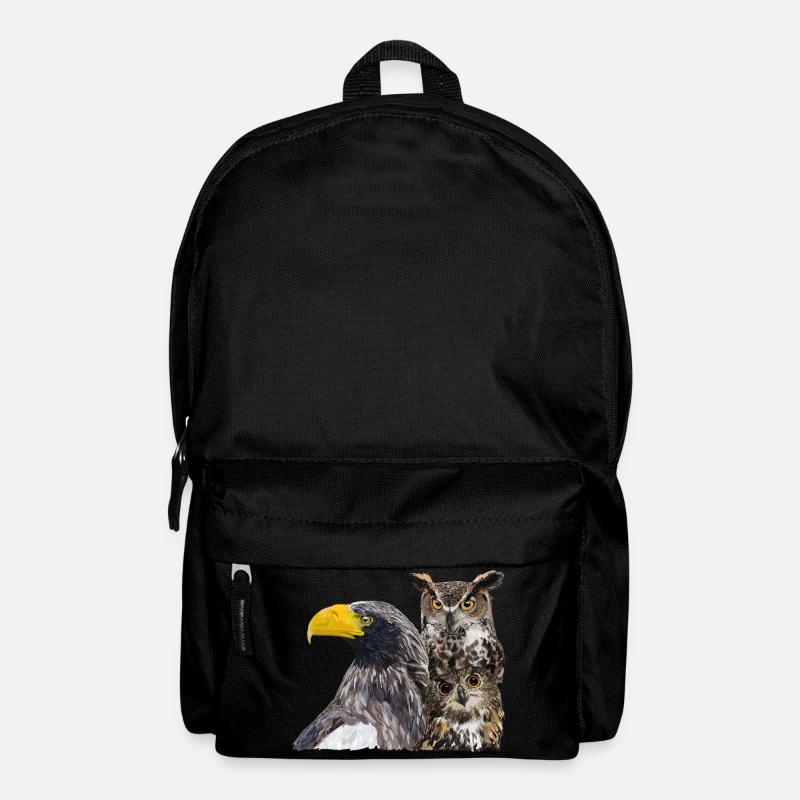 Raubvögel - Rucksack - Schwarz