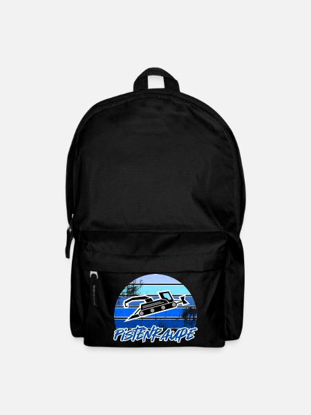 Pistenraupe Geschenk Winter Schnee Vintage - Rucksack - Schwarz