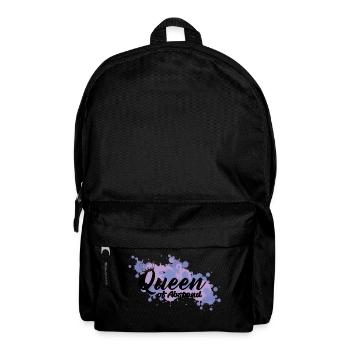 queen of abstand corona - süruche statements - Rucksack - Schwarz - Vorne