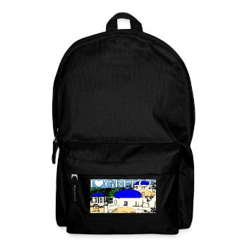 griechenland Greece Santorini - Rucksack - Schwarz - Vorne