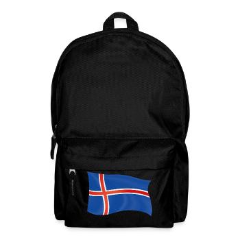 Islande drapeau patriote cadeau pays d'origine - Sac à dos - noir - Devant