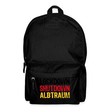 Lockdown Deutschland Widerstand Demonstration - Rucksack - Schwarz - Vorne