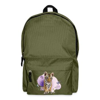 Bengal tiger - Backpack - olive green - Front