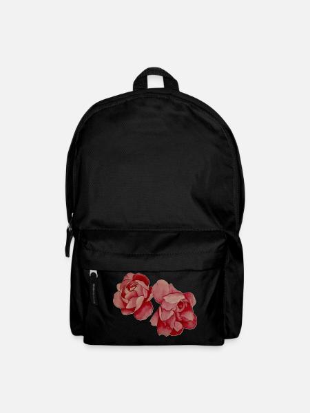Peonies - Backpack - black